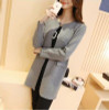 DASUANG Long Cardigan Women 2018 New Fashion Autumn Winter Sweater Women Long Sleeve Knitted Cardigan Female Tricot Clothes H058