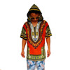 Dashiki Hoodies Loose African Hooded Dashiki Fabric Hood 100% Cotton Fashion Clothes Unisex Kimono