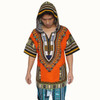 Dashiki Hoodies Loose African Hooded Dashiki Fabric Hood 100% Cotton Fashion Clothes Unisex Kimono