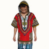 Dashiki Hoodies Loose African Hooded Dashiki Fabric Hood 100% Cotton Fashion Clothes Unisex Kimono