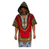 Dashiki Hoodies Loose African Hooded Dashiki Fabric Hood 100% Cotton Fashion Clothes Unisex Kimono