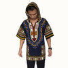 Dashiki Hoodies Loose African Hooded Dashiki Fabric Hood 100% Cotton Fashion Clothes Unisex Kimono