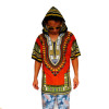 Dashiki Hoodies Loose African Hooded Dashiki Fabric Hood 100% Cotton Fashion Clothes Unisex Kimono