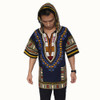 Dashiki Hoodies Loose African Hooded Dashiki Fabric Hood 100% Cotton Fashion Clothes Unisex Kimono