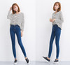 Dark Blue High Waist Jeans Women Skinny Ripped Jeans Denim Trousers Fashion Pencil Jeans For Women Stretch Pants Women