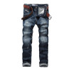 Dark Color Italian Designer Men Jeans Dsel Brand Ripped Jeans For Men Washed Distressed Straight Fit Jeans Home,Size 29-40 988-1