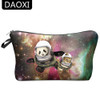 DAOXI Cosmetic Bags 3D Printed Panda and Cat Polyester Women Makeup Organizer for Travel Necessary 10024