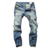 DANT BULUN Blue Jeans Men Straight Denim Jeans Trousers  28-42 High Quality Cotton Logo Brand orange button Mens Jeans