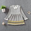 Danmoke Thick Warm Girl Dress Christmas Party Dresses Knitted Chiffon Winter Kids Girls Clothes Children CLothing Girl Dress