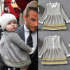 Danmoke Thick Warm Girl Dress Christmas Party Dresses Knitted Chiffon Winter Kids Girls Clothes Children CLothing Girl Dress