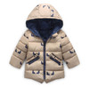 DANMOKE Fashion Patchwork Boys Jacket Outwear Warm hooded Winter jackets for boy Girls coat Children Winter Clothing Boys Coat