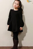 Danmoke 2017 Winter Girls Dress Thicken Girls Warm Velvet A Letter Dress Kids Cute Bow Dress