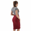Danjeaner Women Knitted Elastic High Waist Pencil Skirts Fashion Vintage Split Bodycon Knee-length Midi Skirts Saia Femininas Danjeaner Women Knitted Elastic High Waist Pencil Skirts Fashion Vintage Split Bodycon Knee-length Midi Skirts Saia Femininas