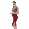 Danjeaner Women Knitted Elastic High Waist Pencil Skirts Fashion Vintage Split Bodycon Knee-length Midi Skirts Saia Femininas Danjeaner Women Knitted Elastic High Waist Pencil Skirts Fashion Vintage Split Bodycon Knee-length Midi Skirts Saia Femininas