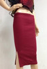 Danjeaner 2017 Autumn Winter Women Slim Split Long Skirts High Waist Knitted Cotton Pencil Skirts Super Elastic Maxi Skirts