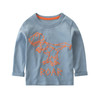 KIDLOVE Little Boys T-shirt Crew Neck Long Sleeve Cartoon Dinosaur Printing Soft Cotton Bottoming Shirt for Children Tops ZK30