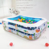 Kid Baby's Bathtub Baby Swimming Pool Cartoon Underwater World Pattern Printed Inflatable Aerated Square Newborn's Swimming Pool