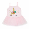 Kid Baby Girls Pink Lace Unicorn Princess Dress Pink Party Wedding Tulle Tutu Ball Gown Dress 2-5Y
