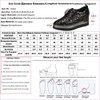 Kickway Women height increasing shoes women flexible shoe sequin shoes high heels lace up round toe rome gladiator shoes women