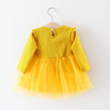 Baby Girl Clothes Rabbit Bow Ball Newborn Dress for Girls Long Sleeve Clothing Tutu Baby Party Clothes For Children Vestidos