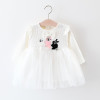 Baby Girl Clothes Rabbit Bow Ball Newborn Dress for Girls Long Sleeve Clothing Tutu Baby Party Clothes For Children Vestidos