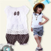 Baby girl clothes children clothing set Sleeveless Casual 2pc vest + pants kids clothes girls costume kids tracksuit outfits