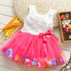 Baby Girl Christmas Dress New Casual Summer Baby Clothes Sleeveless Lace Happy New Year Infant Newborn Dress Baby Girl Clothes