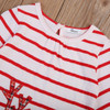 Baby Girl Autumn Dress Long Sleeve Christmas Casual Striped Kids Striped Dresses Warm Clothes