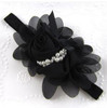 Baby Flower Headband White pearl Solid Color Girl Children Infant Baby Hairband Hair Accessories For Girls Princess Hairband