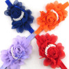 Baby Flower Headband White pearl Solid Color Girl Children Infant Baby Hairband Hair Accessories For Girls Princess Hairband