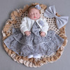 Baby Embroidered Christening Dress Toddler Princess White Baby Dress Baptism Vestido Infantil Dresses Girls Clothes 2017 Autumn