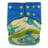 Baby Diaper Cover Charcoal Bamboo AIO Cloth Diapers Sewed Insert Baby Nappies Size Adjustable Reusable Pocket Diaper for Night