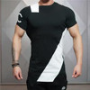 In Summer of 2017 O-neck Stadium Shark Stringer Man Body Engineers Bodybuilding And Fitness Crime Short Sleeve T-shirt Slim-type
