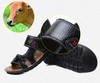 In stock!Men Slippers Fashion Sandals PU Leather Sandals Summer style casual shoe High Quality Sandals For Man free shipping