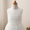 In Stock High Quality Embroidery Flower Girl Dresses 2-12Y White Long First Holy Communion Dresses for Girls vestido daminha