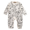 Pudcoco Top Baby Kids Boy Girl Infant Long Sleeve Romper Milk bottle Jumpsuit Cotton Clothes Outfit Set