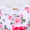 Pudcoco Princess Girl Dress Newborn Baby Girls Floral Dress Infant Baby Girls Tulle Dress Rose Red Long Sleeve Bowknot Clothes