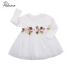 Pudcoco Cute Kids Baby Girls Outfits Long Sleeve Floral Princess Dress Pageant Casual Fashion Baby Girls Tulle Dress
