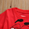 Pudcoco Baby Boys Girls Clothes 1 piece Cartoon Character Cotton Blend Red Baby Boys Girls T-shirt