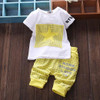 Baby boy clothes 2017 summer children clothing sets t-shirt+pants suit clothing set star printed clothes newborn tracksuit SY118