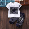 Baby boy clothes 2017 summer children clothing sets t-shirt+pants suit clothing set star printed clothes newborn tracksuit SY118