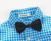 Baby Boy Clothes 2016 Spring New Brand Gentleman Plaid Clothing Suit For Newborn Baby Bow Tie Shirt + Suspender Trousers
