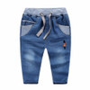 Baby Boy Cartoon Soldier Pants Boys Long Casual Trousers Children Washed Denim Jeans Children Clothing Girls Pattern Trousers