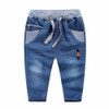 Baby Boy Cartoon Soldier Pants Boys Long Casual Trousers Children Washed Denim Jeans Children Clothing Girls Pattern Trousers