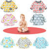 Baby Bibs Cartoon Waterproof Long Sleeve Baby Apron Saliva Towels Infant Cotton Burping Cloth for Children's Feeding Accessories