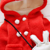 Baby Autumn Winter Waistcoat Children's Rabbit ears Fur Girls Artificial fur Coat Kids Faux Fur Fabric Clothes Fur coat boy girl