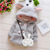 Baby Autumn Winter Waistcoat Children's Rabbit ears Fur Girls Artificial fur Coat Kids Faux Fur Fabric Clothes Fur coat boy girl