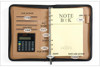 b5 a5 a6 leather zipper business conference travel day notebook agenda planner daily menos organizer handbag ring binderW041