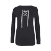 Autumn Pullover Sweatshirt Fashion Bandage Hoodies Women Casual Loose