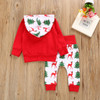 Autumn Newborn Baby Boys Girls Outfits Sweatshirt Hoodie + Pants 2Pcs Warm Outfits Set Clothes